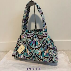 NWT Authentic Emilio Pucci Multicolor Patterned Bag with Dust Bag